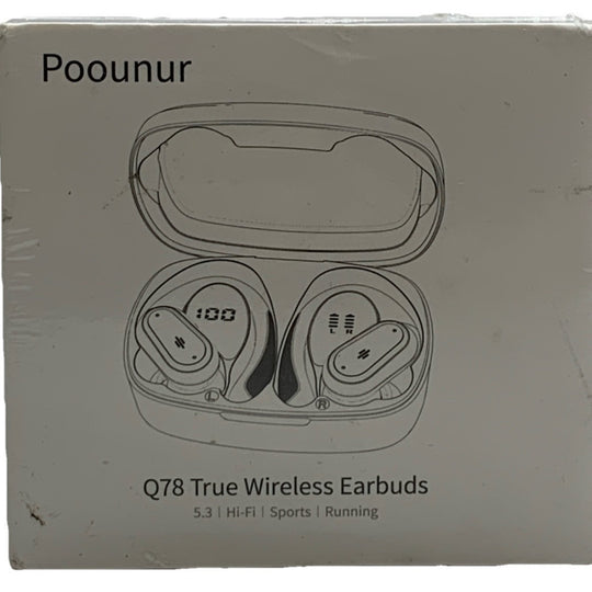 Poounar Q78 True Wireless Sport earbuds Black 5.3 Hi-Fi Sports Running 10~10dbm