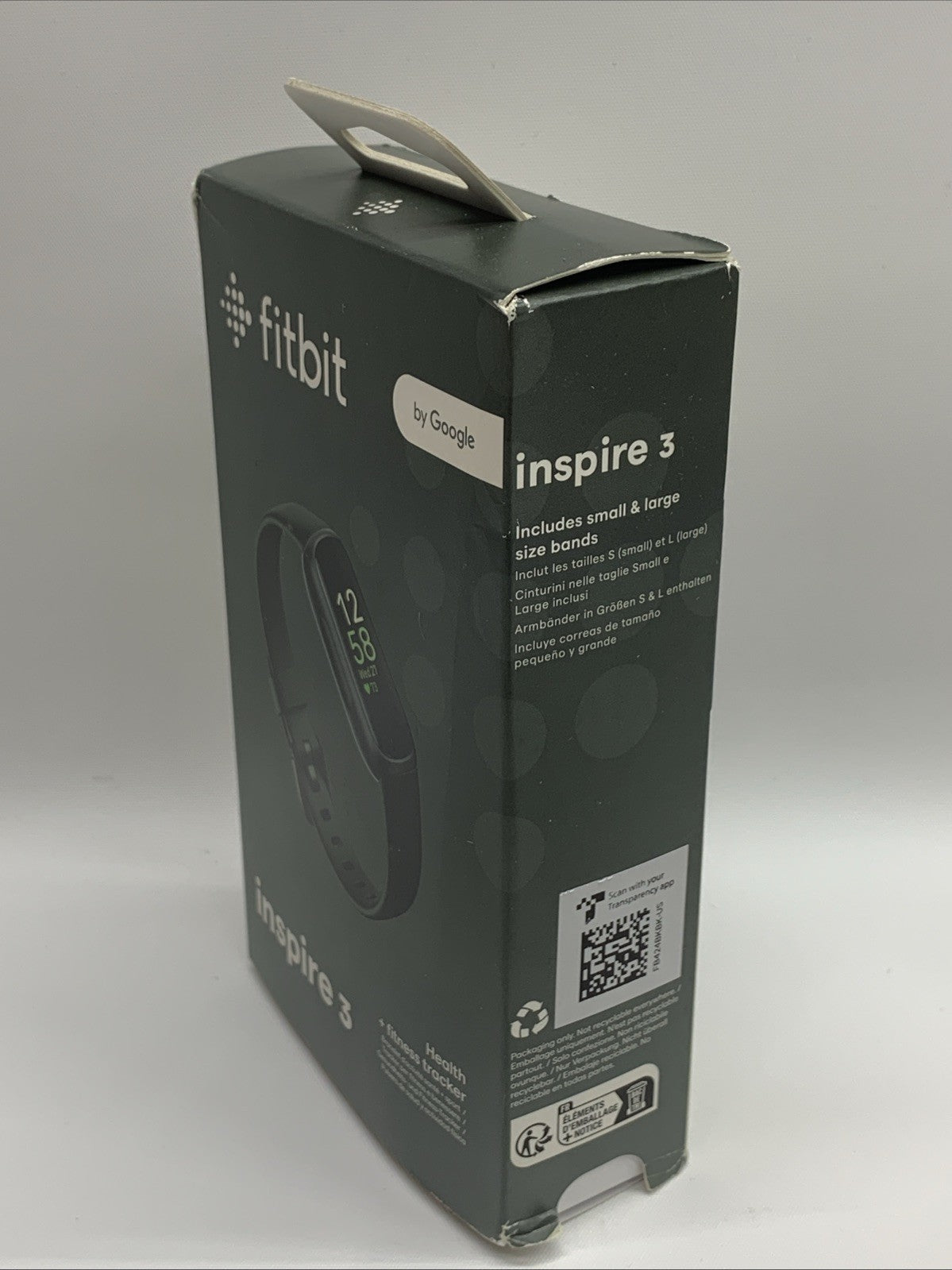 Fitbit Inspire 3 Heart Rate Monitor Health & Fitness Tracker Sleep Tracking Blk