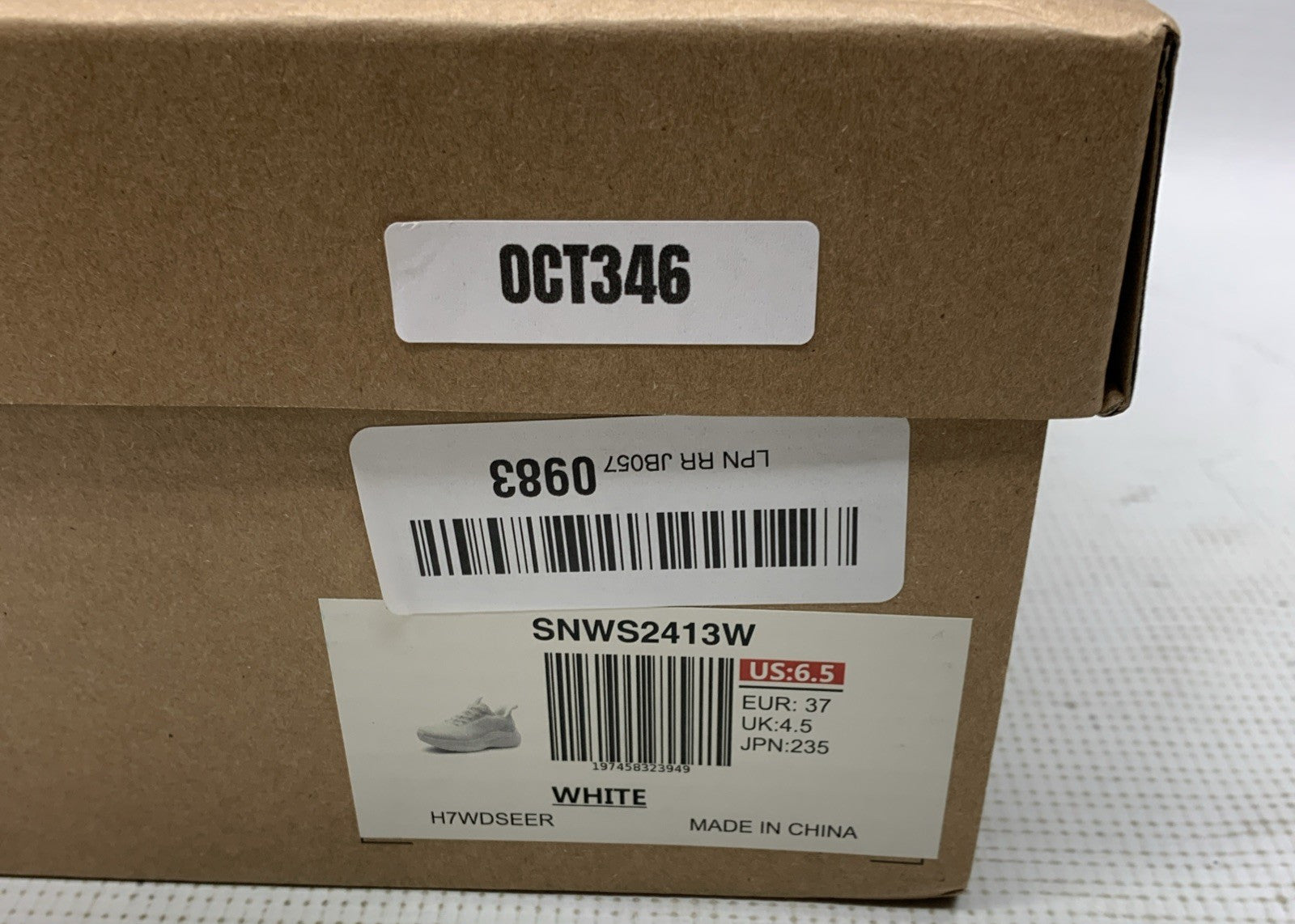 NORTIV 8 Women's Walking Shoes Cushion Running Tennis Shoes White SNWS2413W 6.5