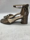 LifeStride Women's Cassidy Ankle Strap Dress Sandals Heeled Snake Print Size 9W