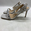 Jewel Badgley Mischka Hosana Stiletto with Gemstone-Studded Wraparound Strap 6.5
