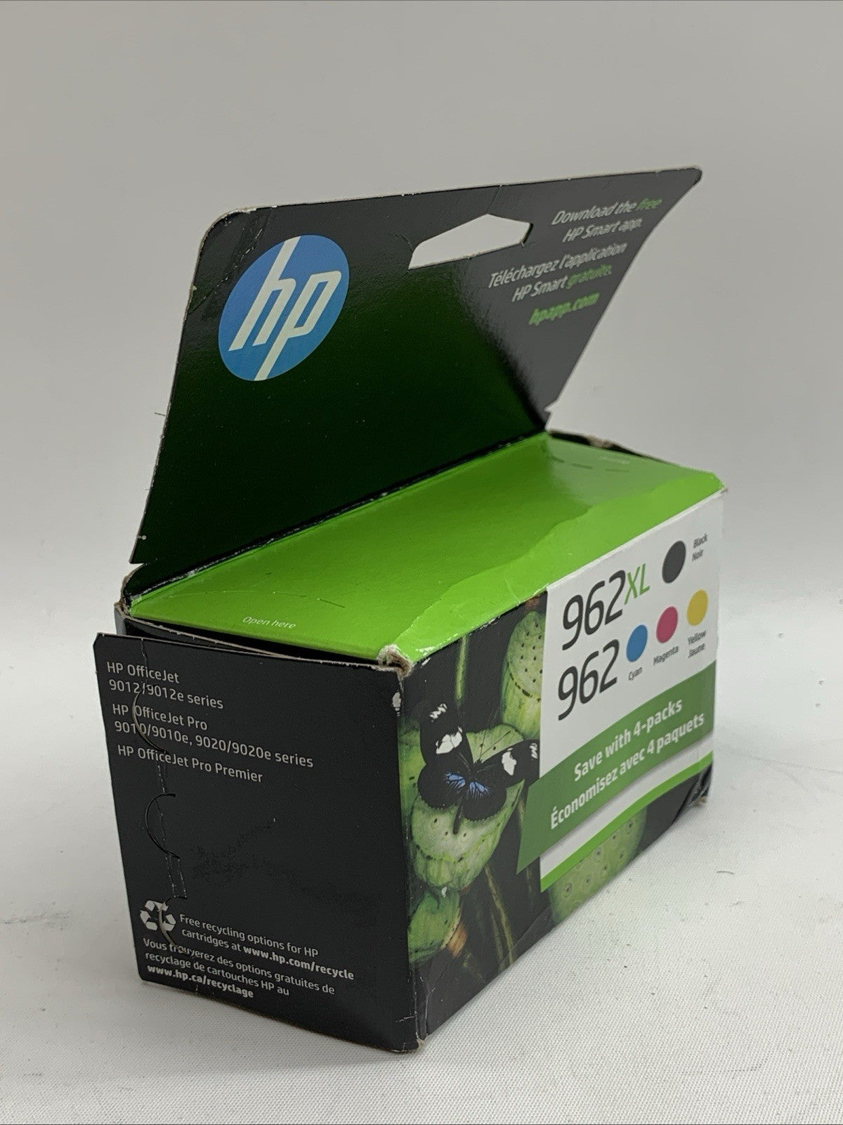Original HP 962 3JB34AN Cyan Magenta Yellow / 962XL Black Ink Cartridges 4-Pack