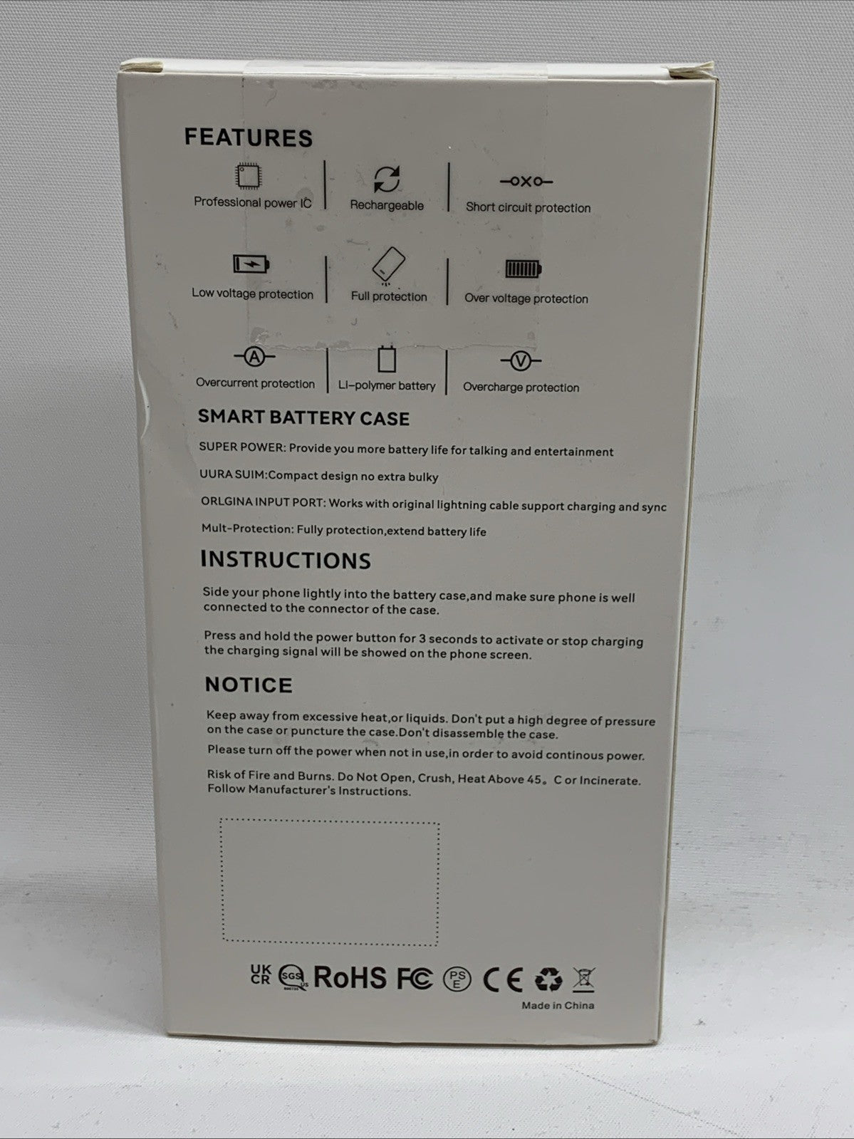 Battery Case for iPhone 15 Pro Max, [9000mAh] Slim Rechargeable Smart Extended