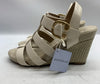 Woman's Sandals Aerosoles Paige Wedge Heel Sandal 9W Eggnog Buckled anklestrap