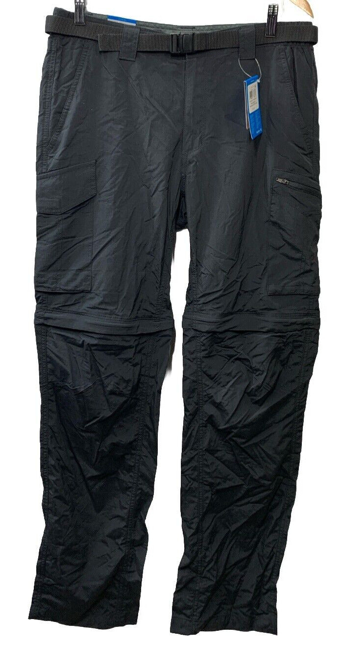 Men's Long Pants Columbia Silver Ridge™ Convertible Pant Size 32Wx34L Black