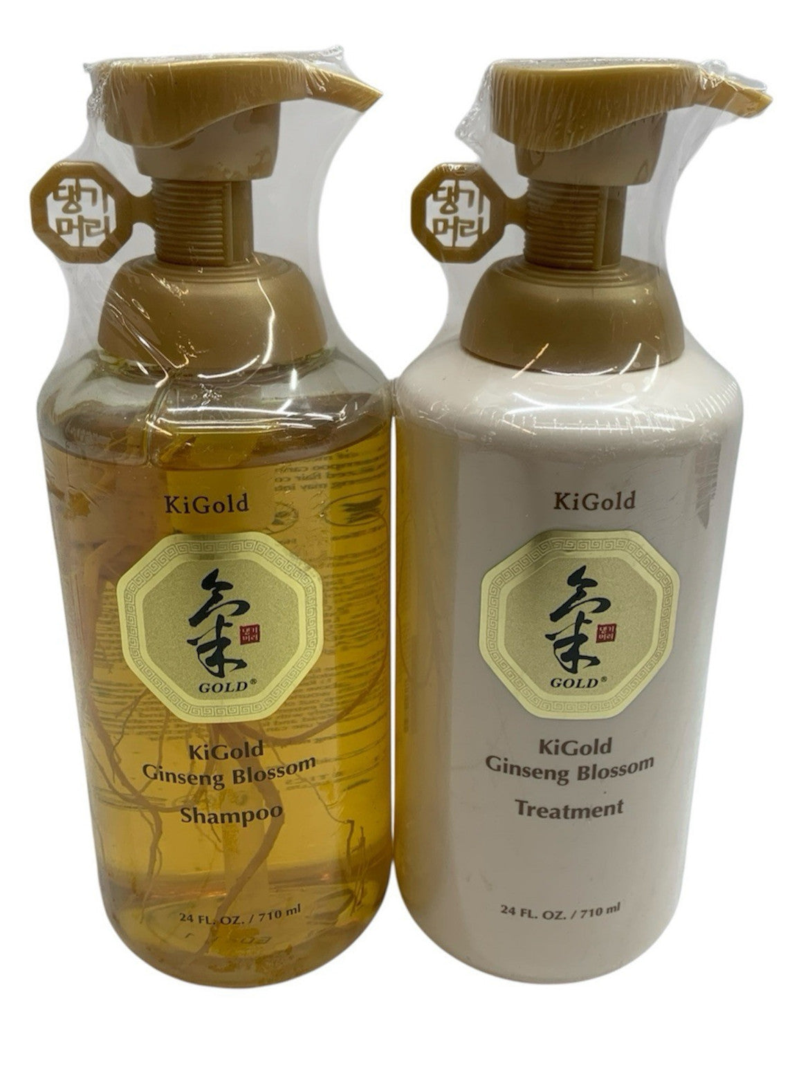 KiGold Gold Ginseng Blossom Shampoo & Treatment Set 24 fl.oz/710ml - 2 Pack