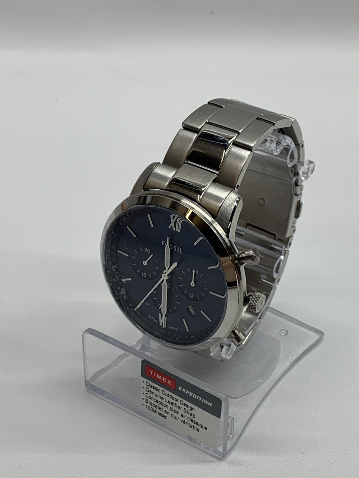 Fossil Mens Timex Expedition Classic Bracelet WristWatch Outdoor Stainless Steel