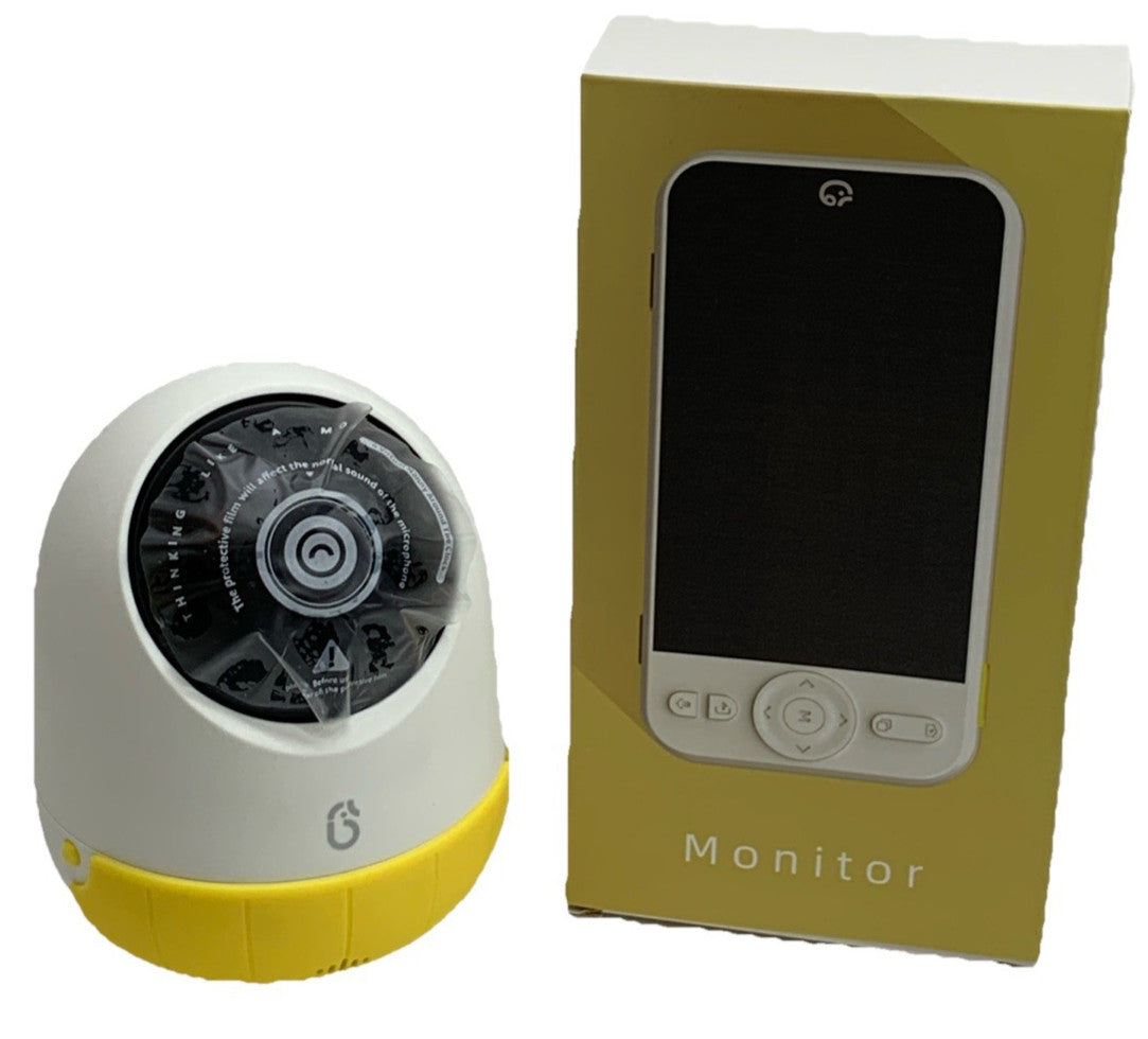 Ellie Baby Plus Non-Wifi AI Smart Baby Monitor White 2-Way Talk Sleep Tracking