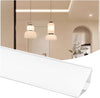 DGLILUAN 6 Pack 3.2ft LED Channel Aluminum Crown Moulding LED Diffuser Track
