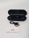 SP05 Open Ear Headphones Black Ultra Lightweight 16.2mm Trumpet Earbuds Earhooks
