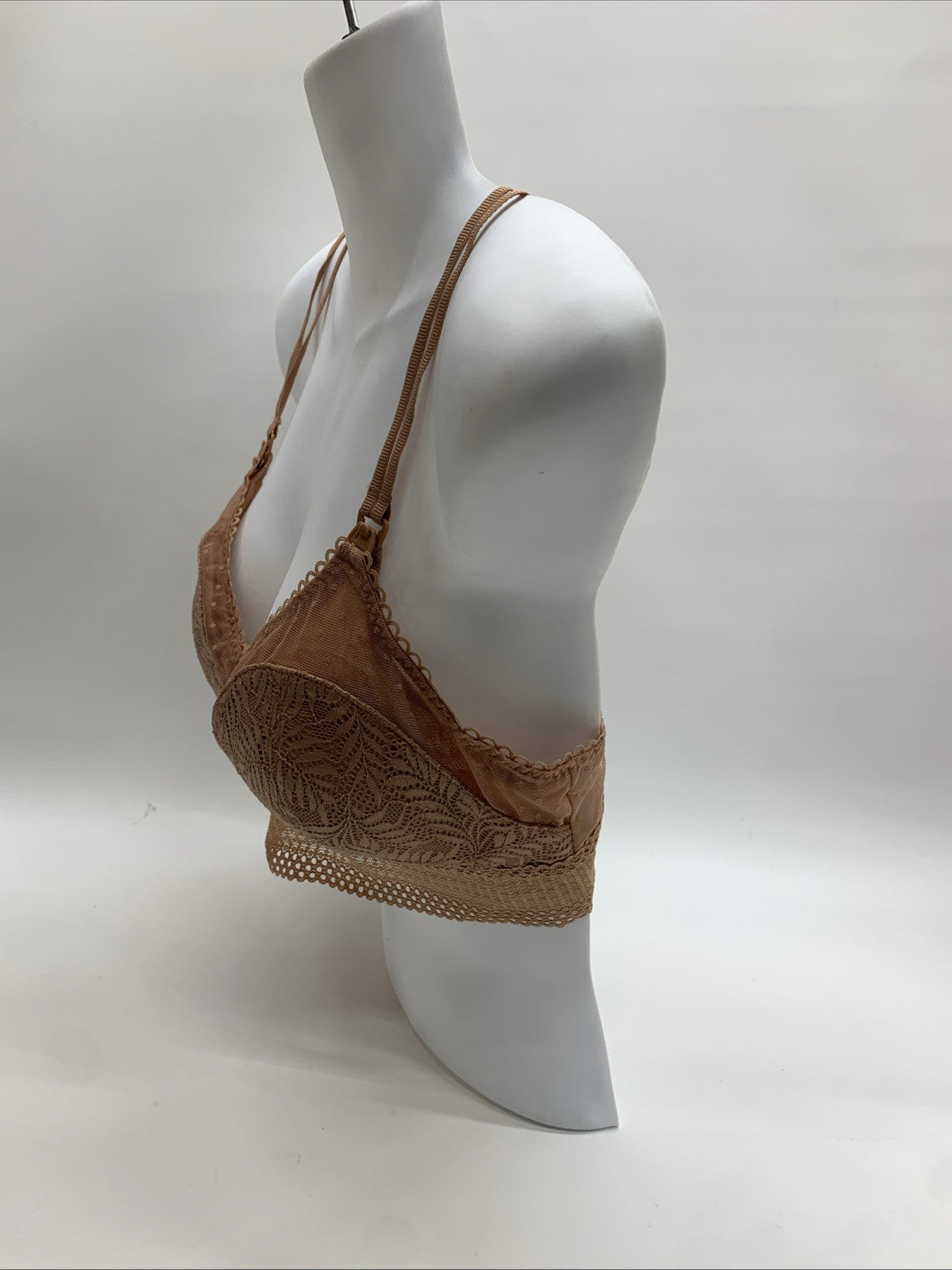 MOMANDA Lace Nursing Bra Wirefree Padded Breastfeeding Maternity Bras Size Large