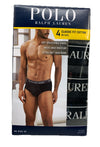 Polo Ralph Lauren Classic Fit Cotton Briefs Underwear Breathable Size L - 4 Pack
