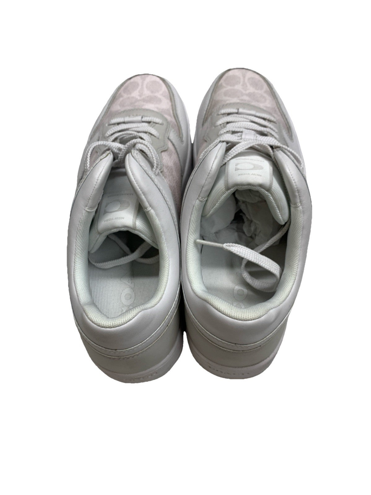 COACH Women’s C201 CR937 Sneakers 11.5D Optic White Lace-up Shoes for Walking