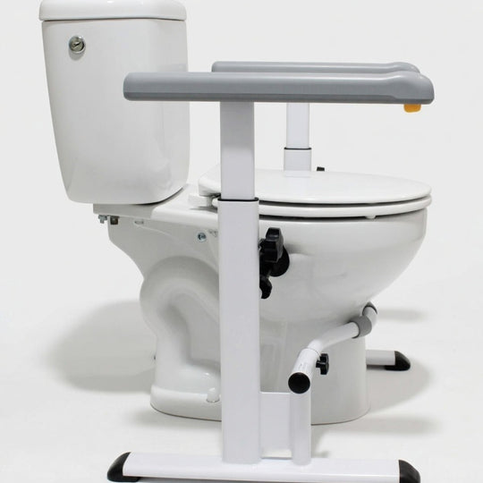 KMINA Toilet Safety Rails for Seniors, Heavy Duty Frame with Handles, Adjustable