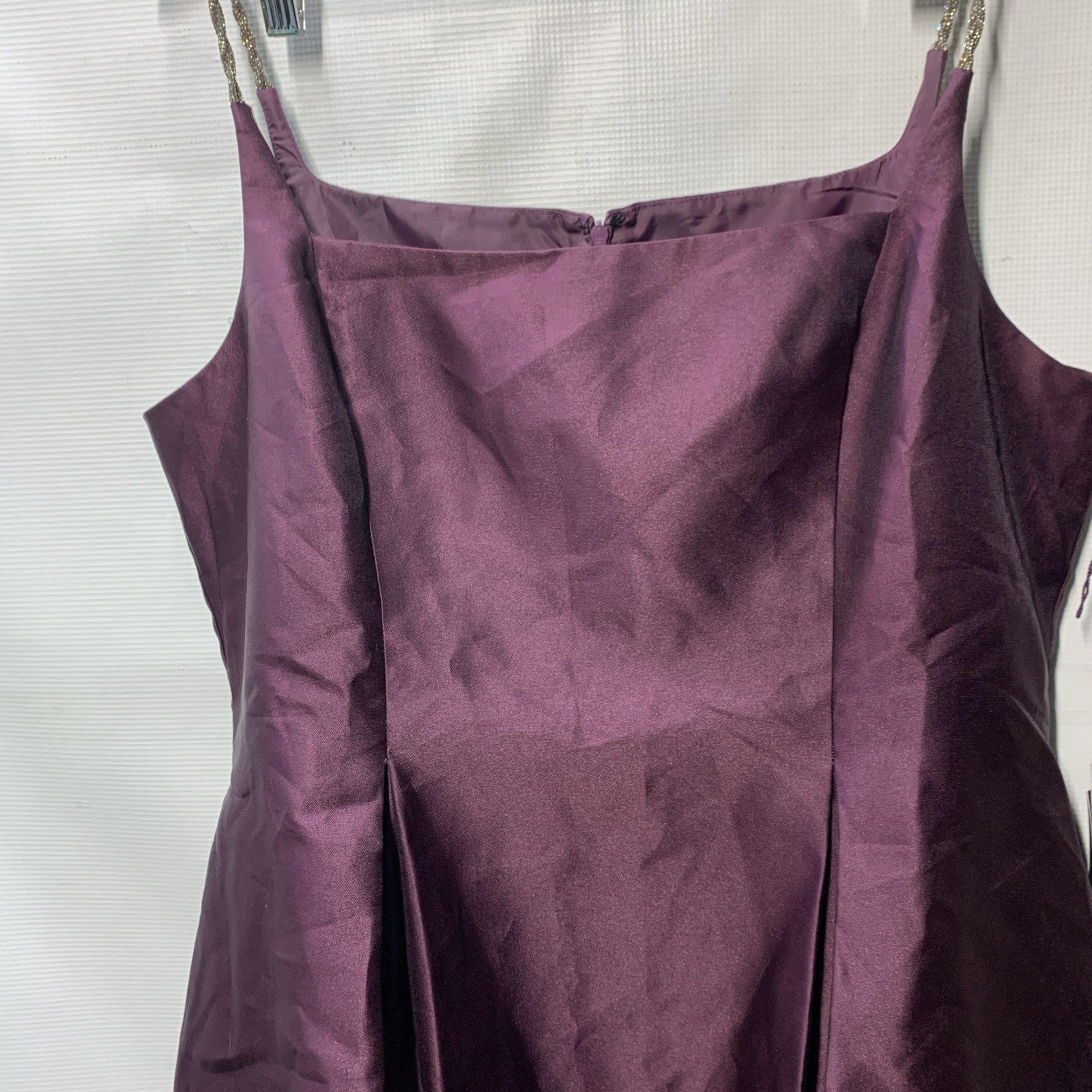 Adrianna Papell Women's Mikado Square-Neck Fit & Flare Party Midi Dress Size 18