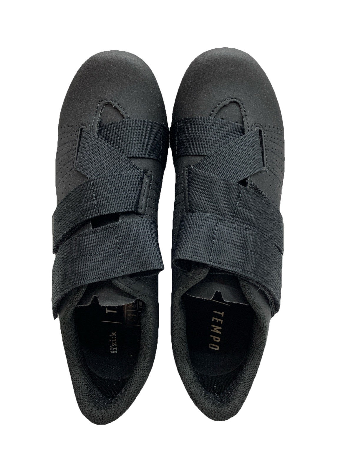 Fi'zi:k Tempo R5 Powerstrap Cycling Shoe TPRSPSPU2-1010 Size 9.5 Blk Hook & Loop