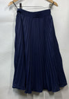 GRACE KARIN Women High Elastic Waist Pleated Chiffon Skirt Blue Small Sleeveless