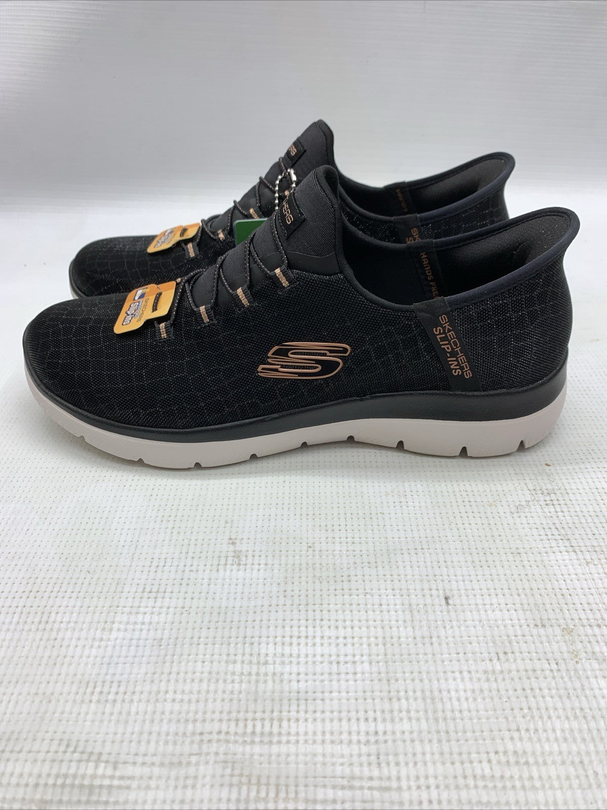 Skechers Women's Slip-ins Summits Classy Night Black Slip On Sneakers Size 9