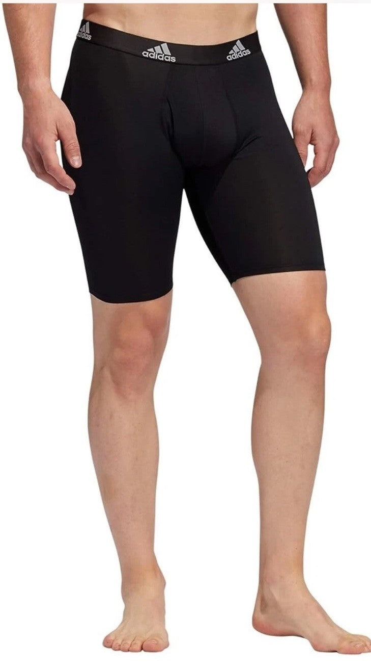 adidas Men's Performance Long Boxer Brief Underwear (3 Pack) Size Medium 32-34