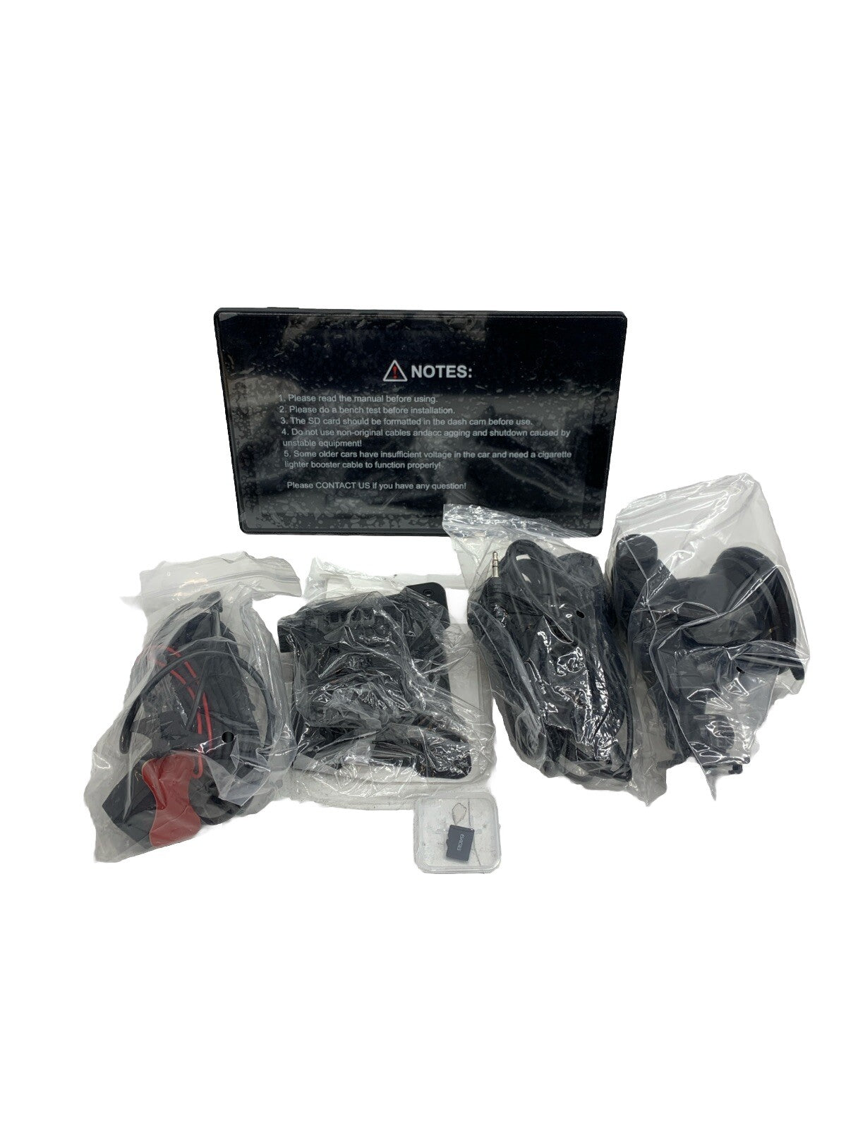 Wireless Carplay Screen for Car - 9'' Portable Car Stereo with 4K Dash Cam Loc#4