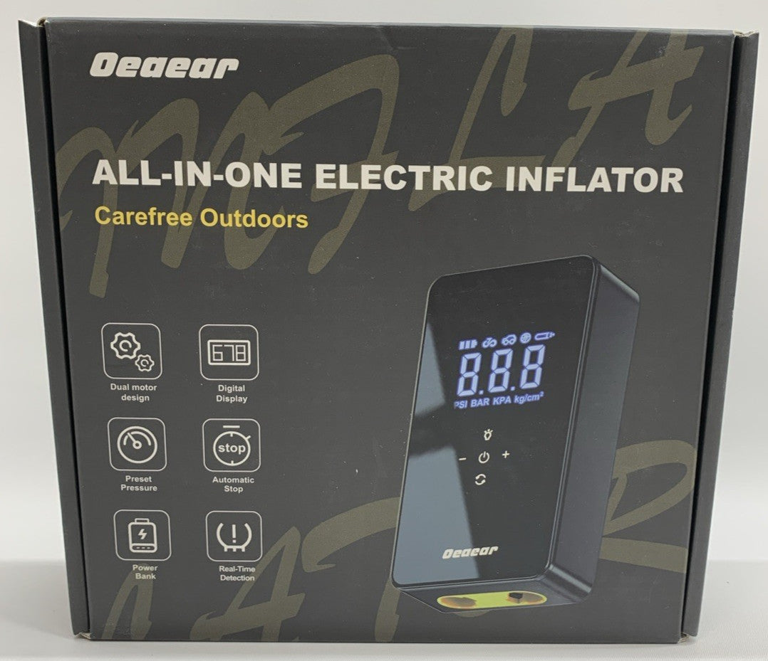 Oeaear Dual Motor Air Compressor AP10 3X Faster Inflation 150PSI 6000mAh DC 12V