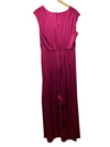 Dress The Population Krista Plunge Neck Side Slit Dress Maxi Size XL Sleeveless