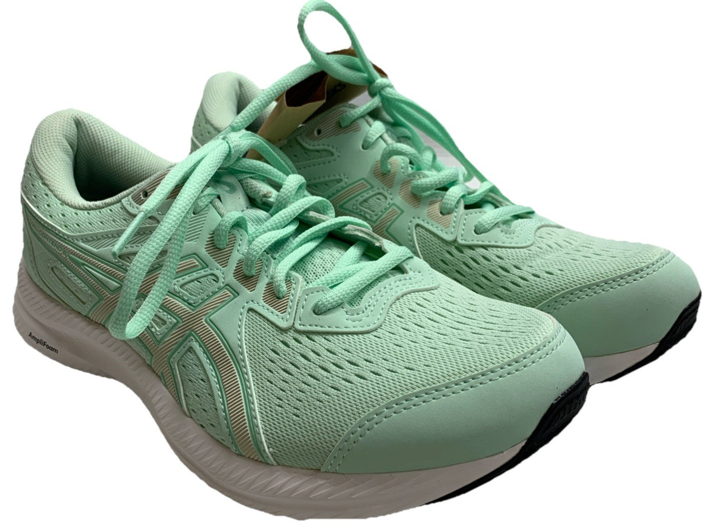 Asics Gel Contend 8 Mint Green Running Shoes Sneaker Sz 9 Women 1012B319 Lace-up