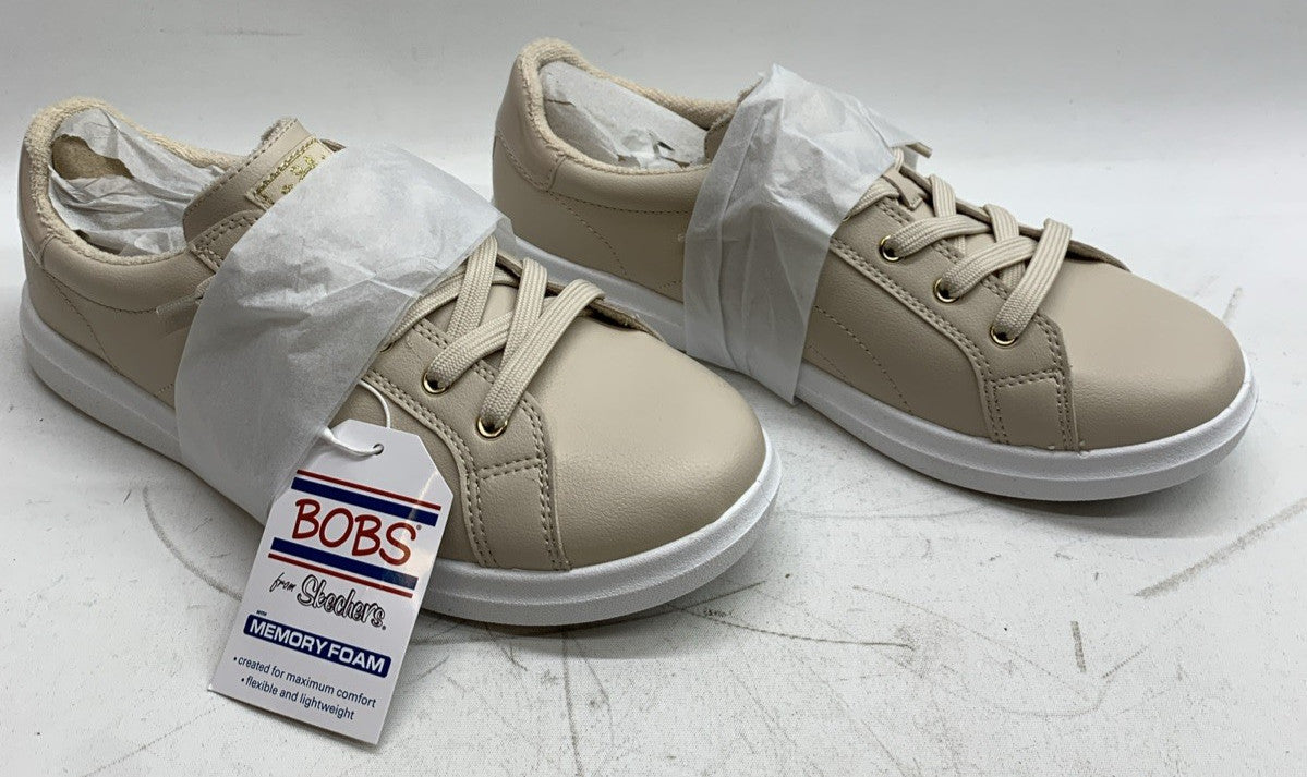 Bobs By Skechers DVINE-INSTANT DELIGHT Natural Sneakers 114456 Women's Size 8.5
