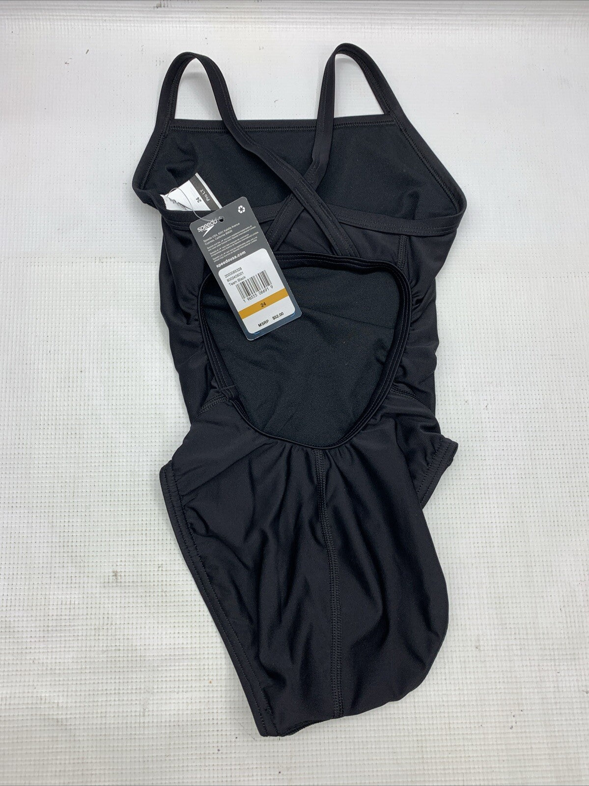 Speedo Women's Pro LT Bathing Suit Black Size 24 One Piece Swimwear Pull On