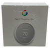 Google Nest Thermostat Smart Programmable Wi-Fi Thermostat Round for Home - Snow