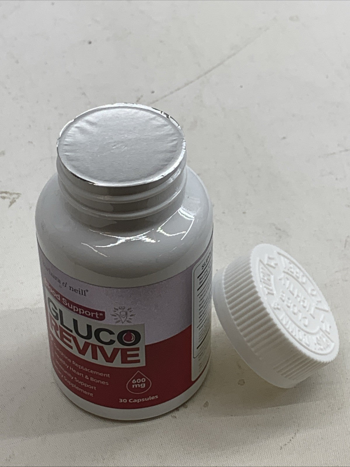 Gluco Revive Blood Support Supplement 600mg 30 Capsules Healthy Hearts & Bones