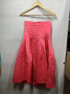 Trina Turk Womens Strapless Satin Cocktail Party Dress Size 10 A Line Skirt Pink