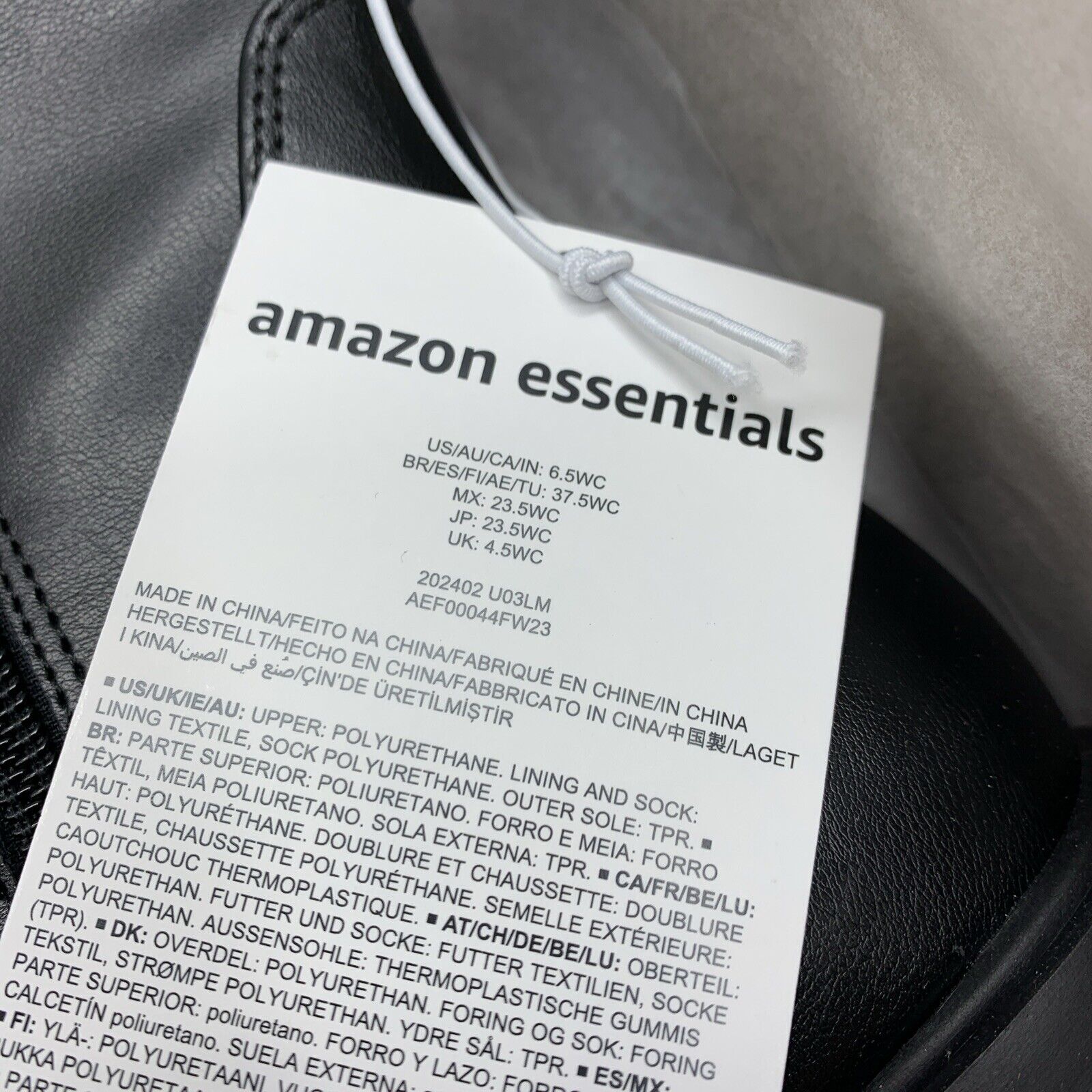 Amazon Essentials Women’s Tall Riding Boots Size 6.5 WC Women's Knee High Black