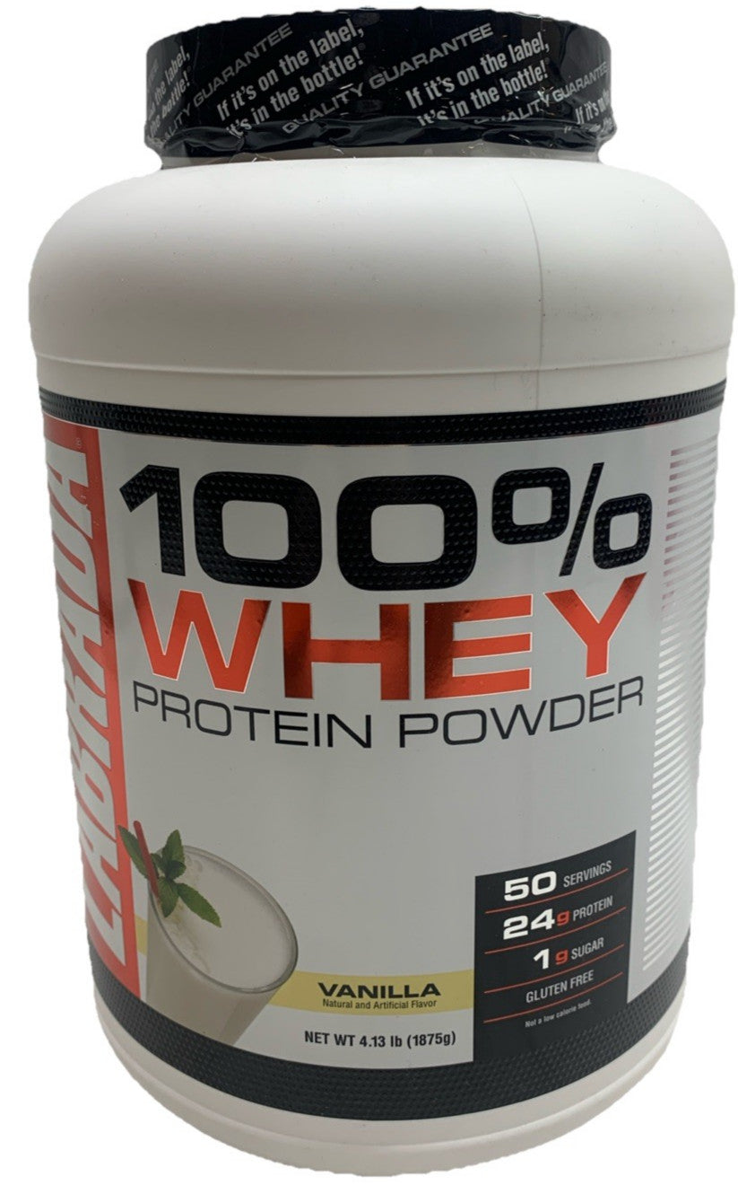 Labrada 100% Whey Protein Powder Shake Vanilla Gluten Free Muscle Build 4.13 Lb
