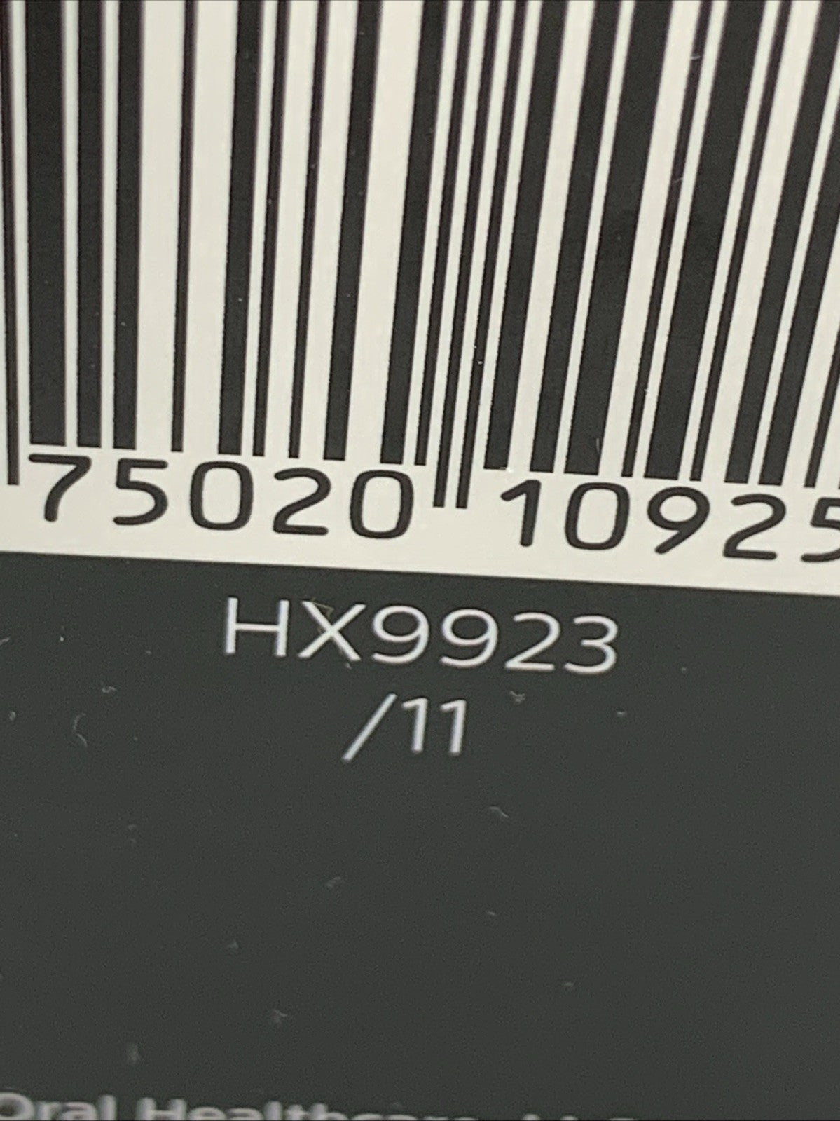 Philips Sonicare DiamondClean Smart 9500 Electric Toothbrush - NO HEAD FOR PARTS