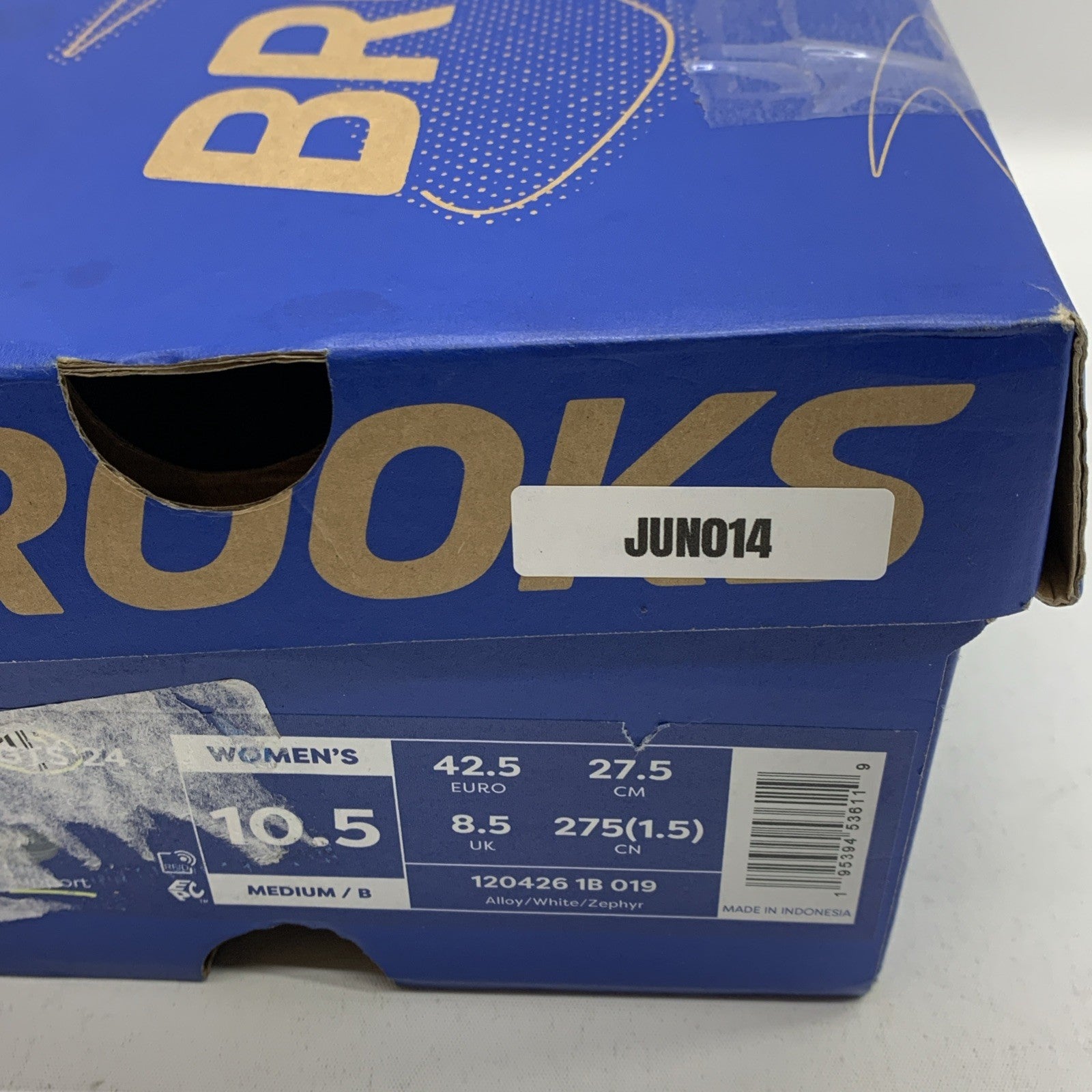 Brooks Adrenaline Sneakers Women's Running Shoes Lace-up Alloy Zephyr 10.5 USED