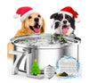 oneisall Dog Water Fountain Stainless Steel for Large Dogs Cats and Multi-Pet Ho