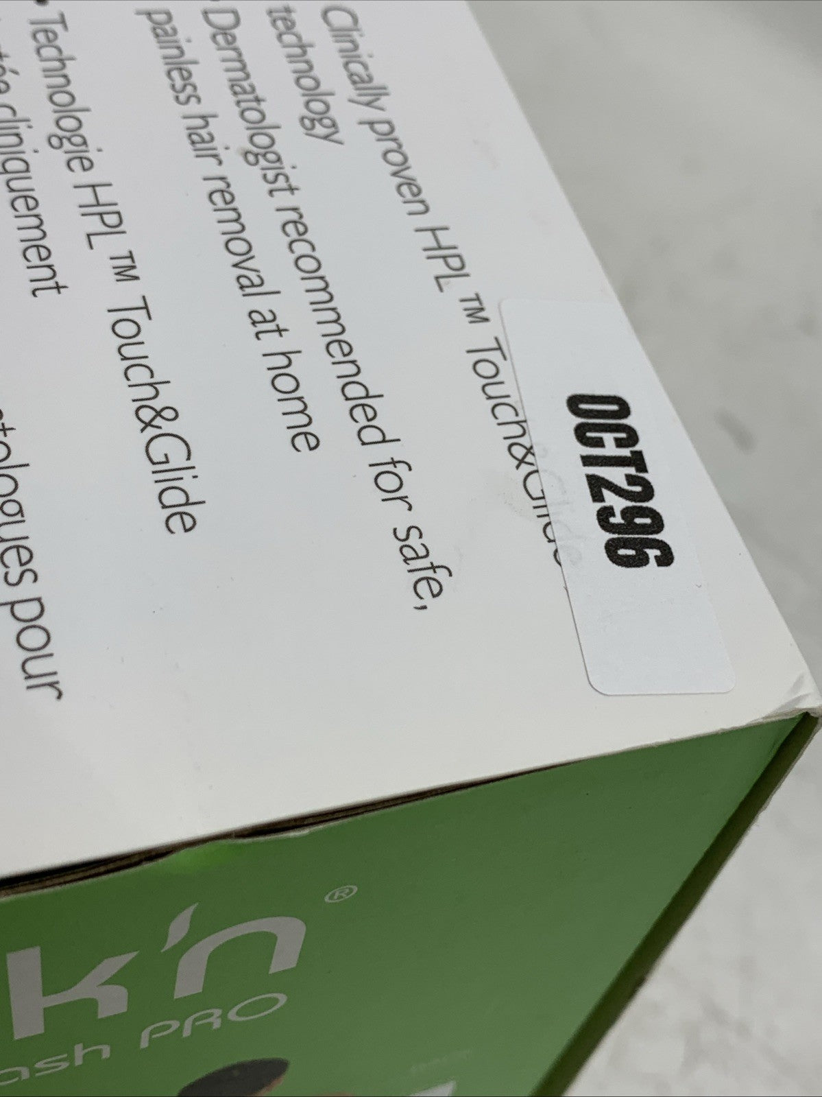 Silk'n Bella Flash Pro Touch & Glide HPL Technology Ergonimic Hair Remover White