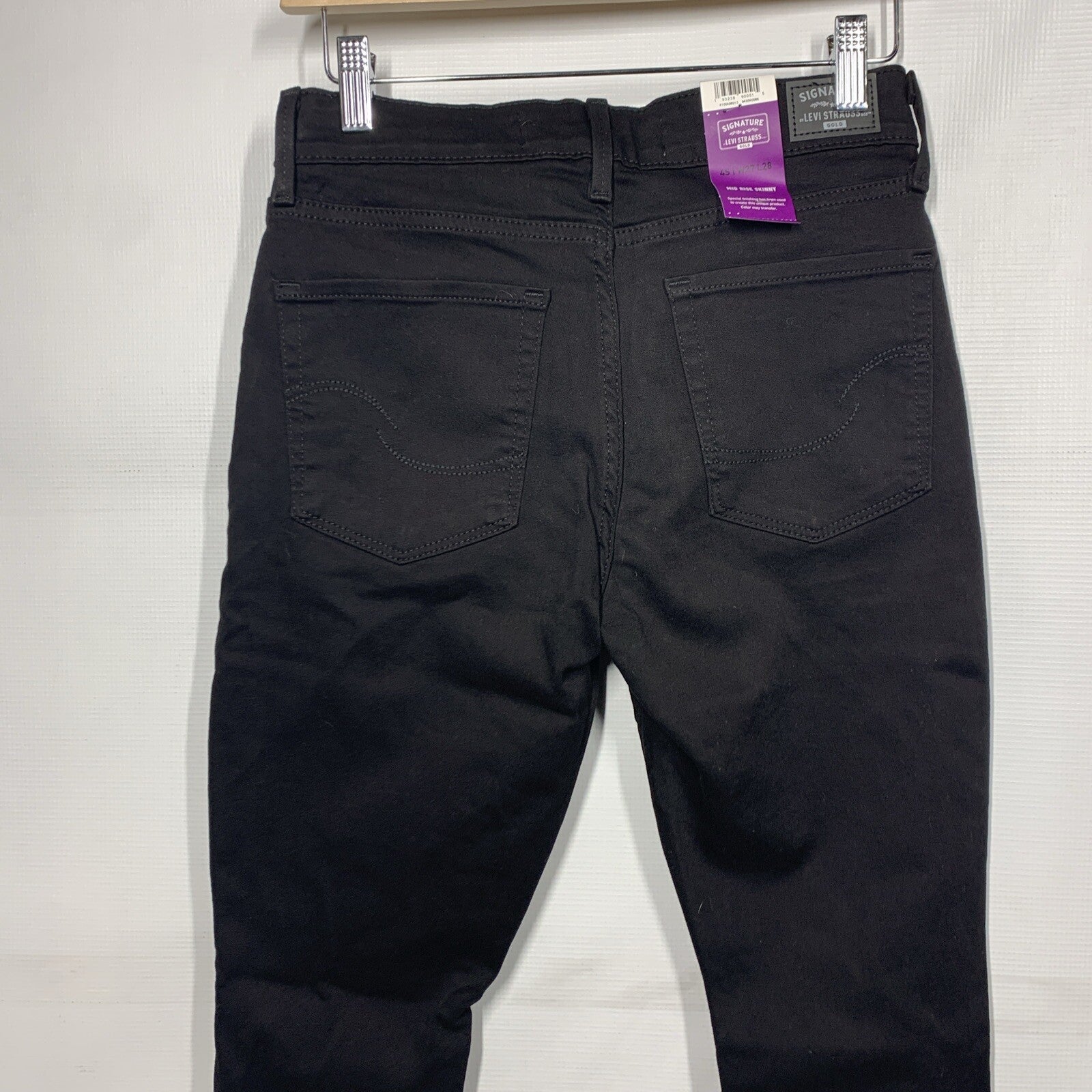 Signature Strauss & Co Gold Label Mid-Rise Skinny Jeans Size 4S 27x28 Long Pants