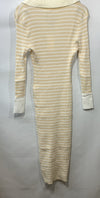 GRACE KARIN Women's Long Sleeve Sweater Dress Casual V-Neck Knit Size XL Ivory