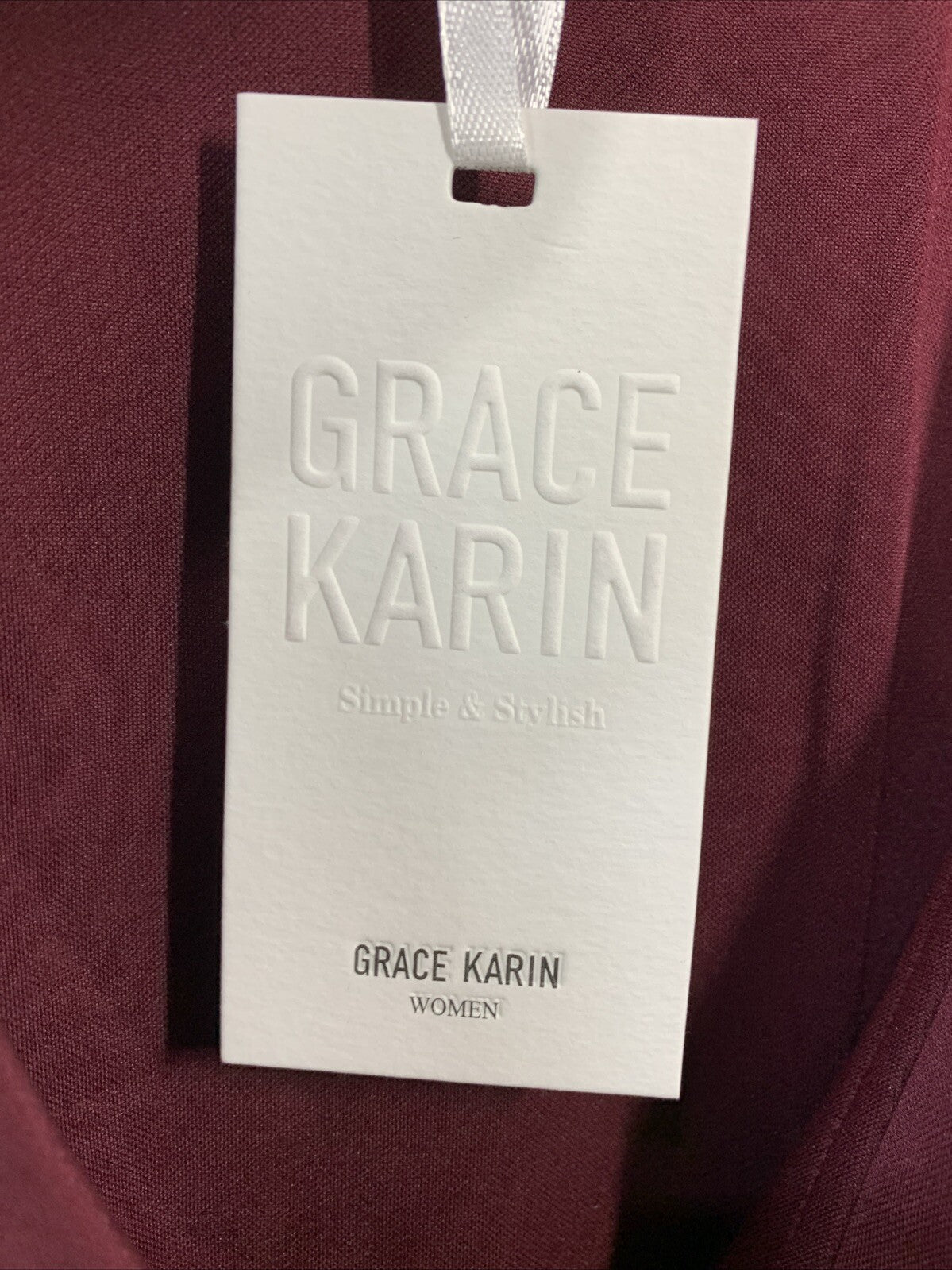 GRACE KARIN Women's Wrap V Neck Summer Blouse Casual Work Tops Sleeveless Size M