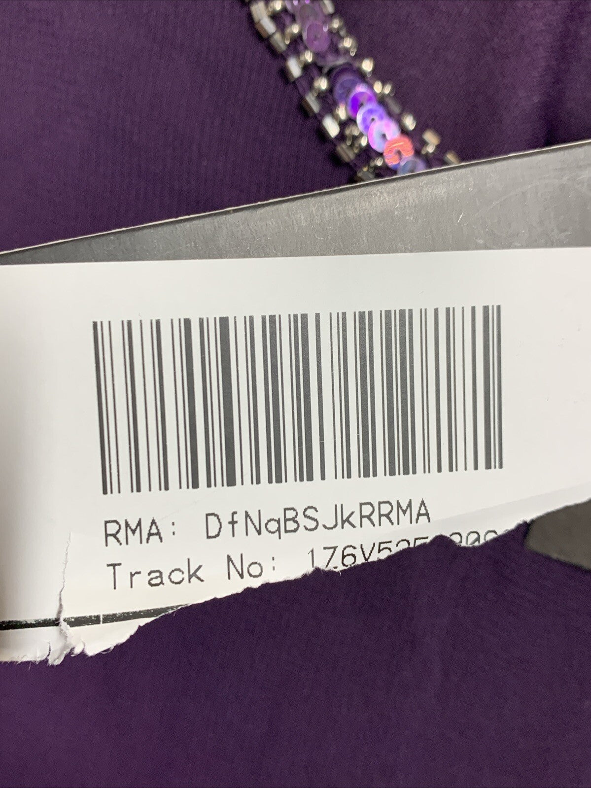 J Kara Women's Caplet Short Cocktail Beaded Party Dress Size 12P Pull On Purple