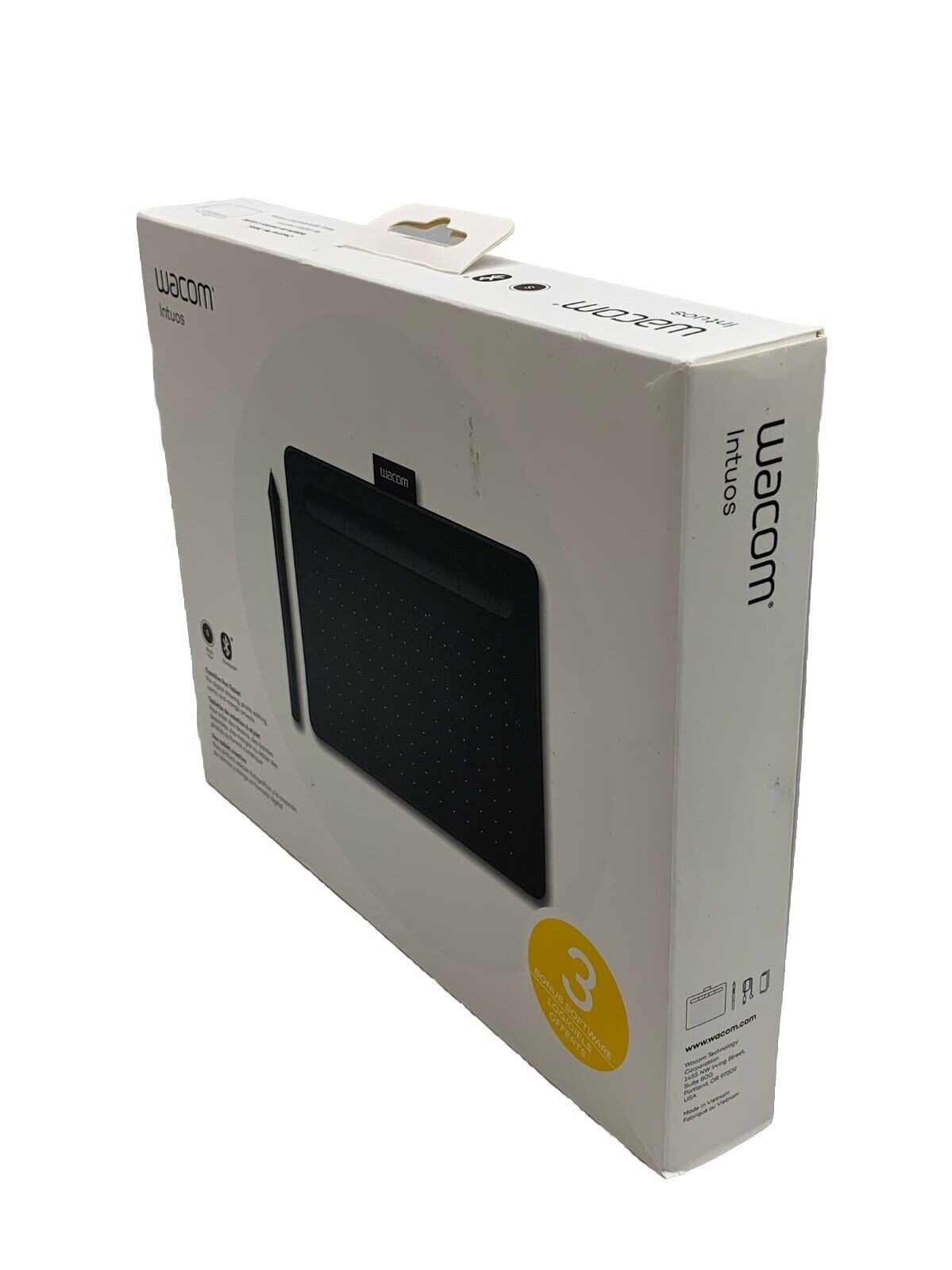 Wacom Intuos Small Wireless Graphics Tablet Black Portable for Teachers, Student
