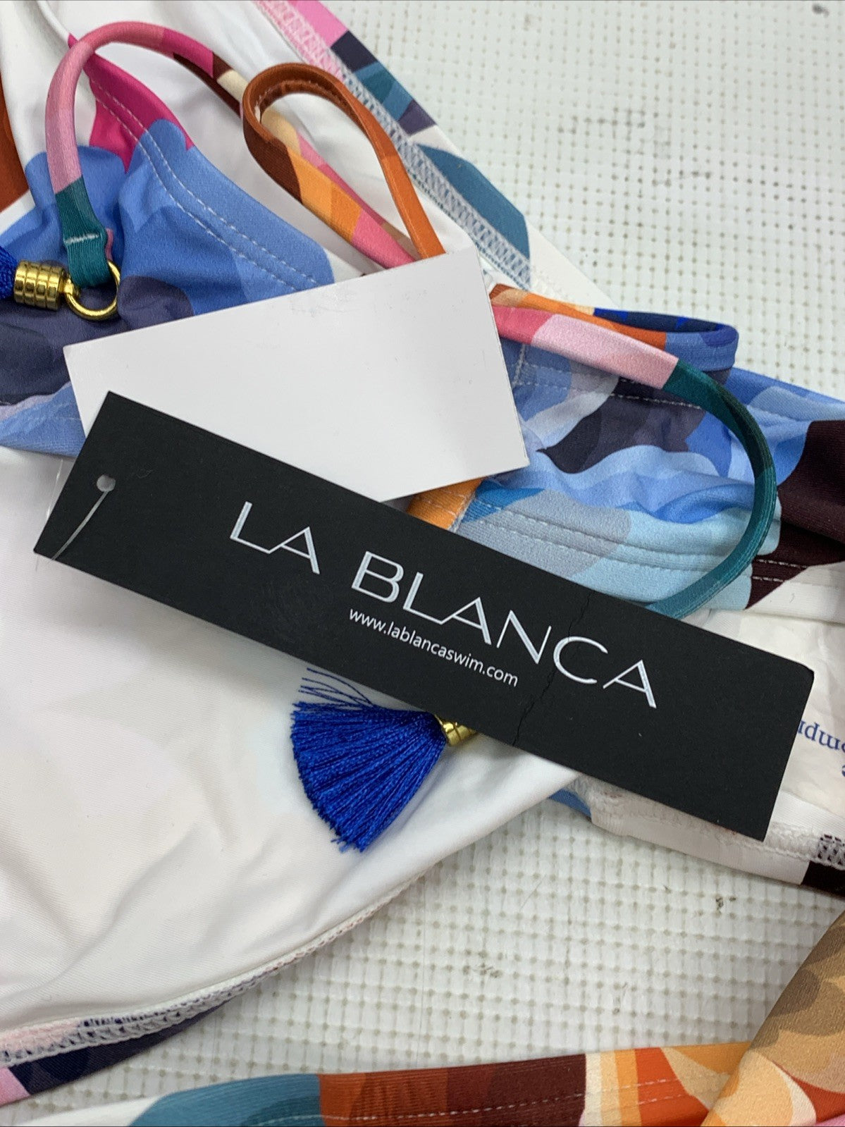 La Blanca Women's Banded Halter Bikini Swimsuit 2-piece Set 16 Floral LB3VE94
