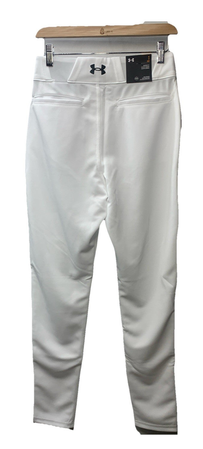 Under Armour Men's Utility Baseball Straight Leg Pant Pipe Size S White 1374374