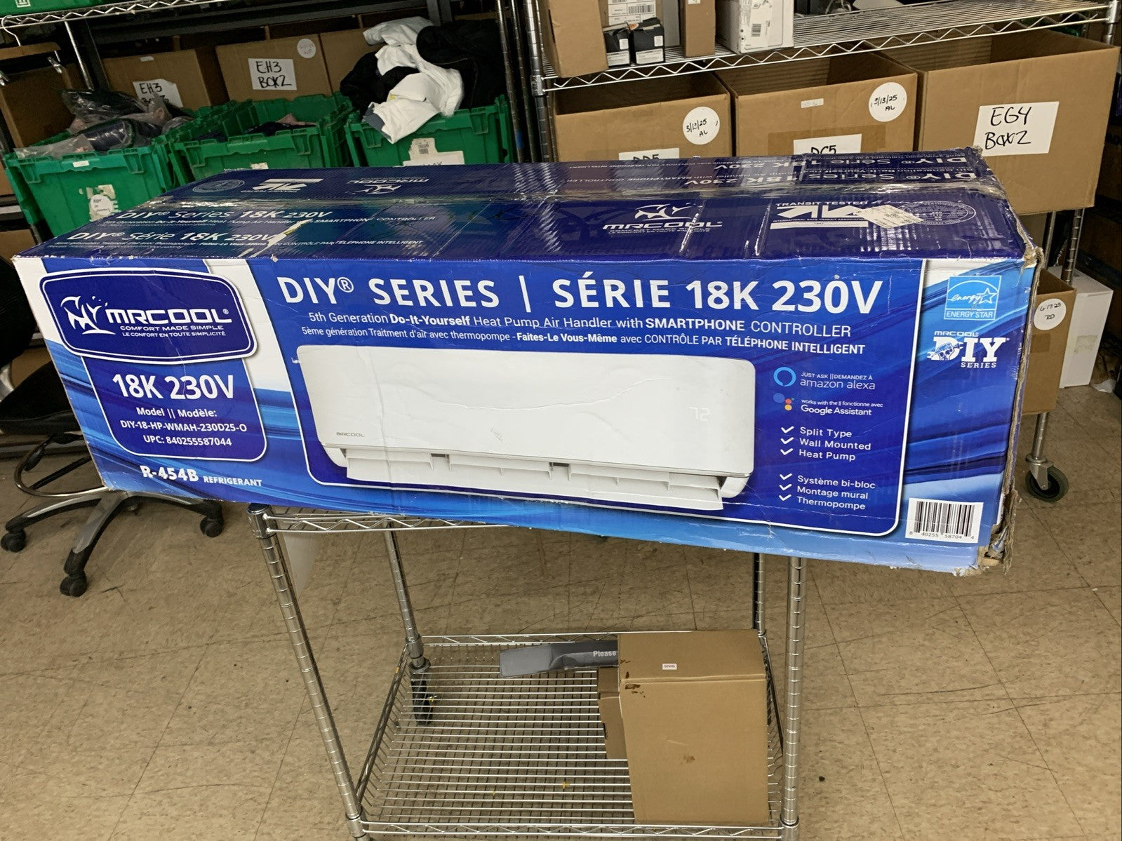 MrCool 18K 5th Generation Mini-Split Air Handler 230V DIY-18-HP-WMAH-230D25-O