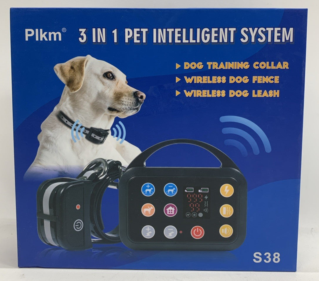 Plkm Wireless Dog Fence Indoor Outdoor Wireless Fence Dog Training Collar 3in1