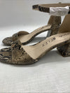 LifeStride Women's Cassidy Ankle Strap Dress Sandals Heeled Snake Print Size 9W