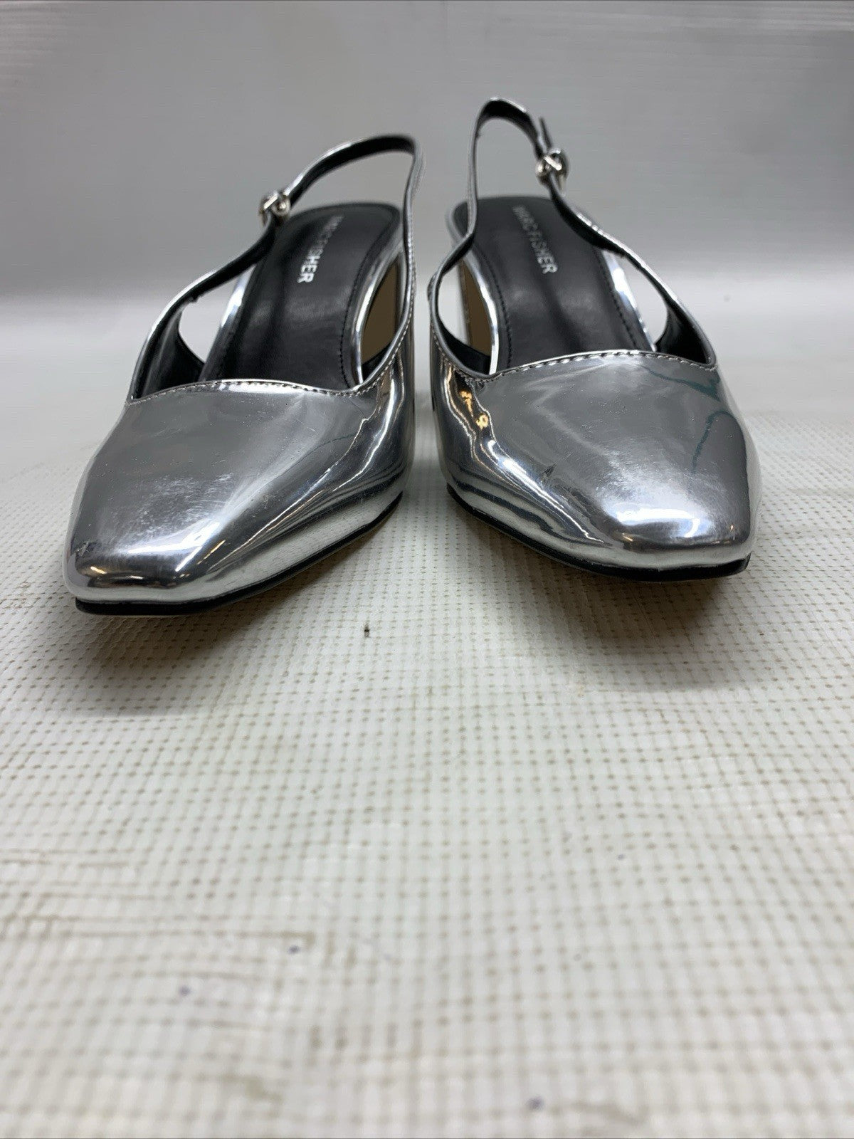 Marc Fisher Women's Pump Sliver 8M Pull On Heeled Sandal Pointed Toe