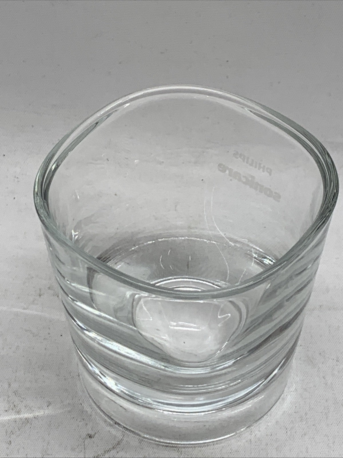 Philips Sonicare Diamond Clean Glass Cup Silver Charging Base CBA1001 Lot Of 2